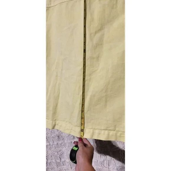 Universal Thread Neon Yellow Denim Jacket Womens M Utility Mid Length Tie Dye‎ - Picture 8 of 11